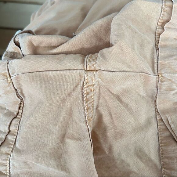 Pact Organic Cotton Sleeveless Button Front Romper Orange Size Medium Safari - Picture 12 of 12